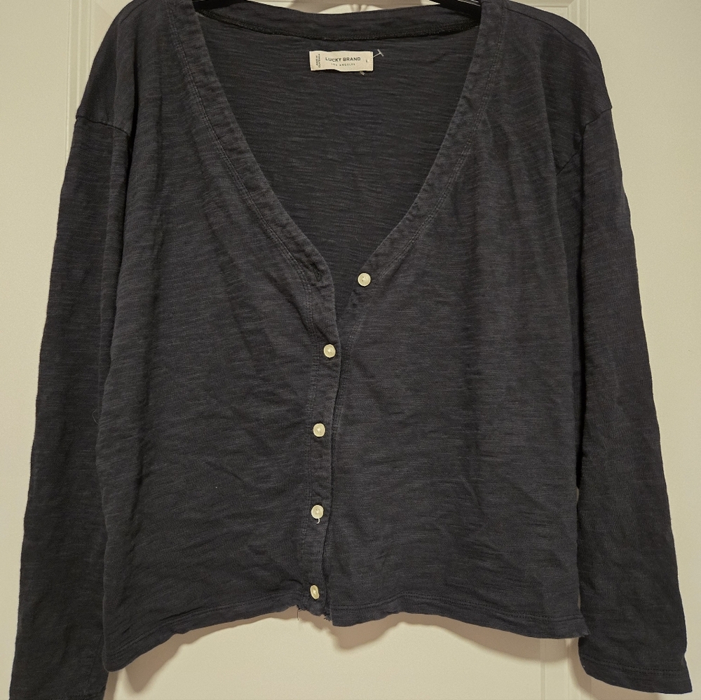 Lucky Brand Black Cardigan